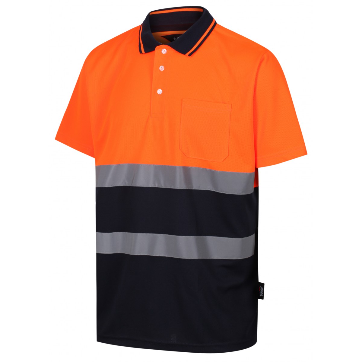 TPS03 HI VIS CONTRAST POLO SHIRT - AAA Safety Supplies Limited