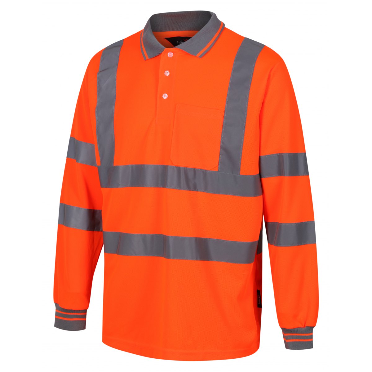 TPSL02 HI VIS LONG SLEEVE POLO SHIRT - AAA Safety Supplies Limited