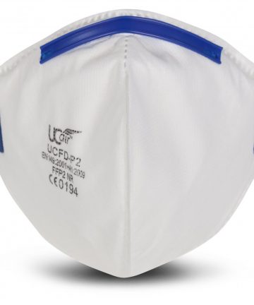 UCFD-P2 - FOLD FLAT FFP2 UNVALVED DISPOSABLE MASK (APF10)