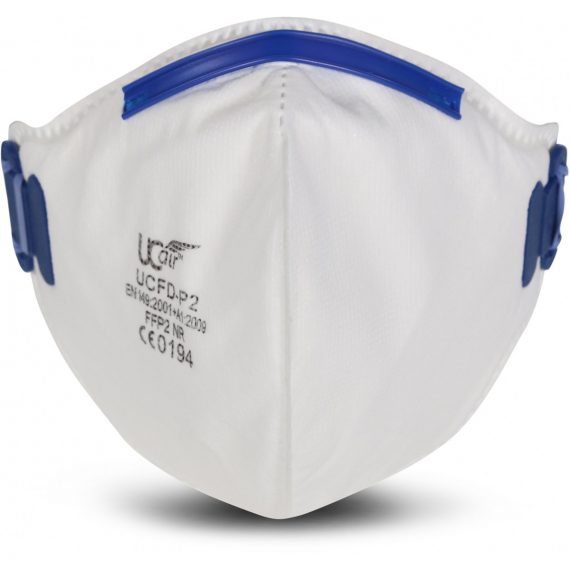 UCFD-P2 - FOLD FLAT FFP2 UNVALVED DISPOSABLE MASK (APF10)